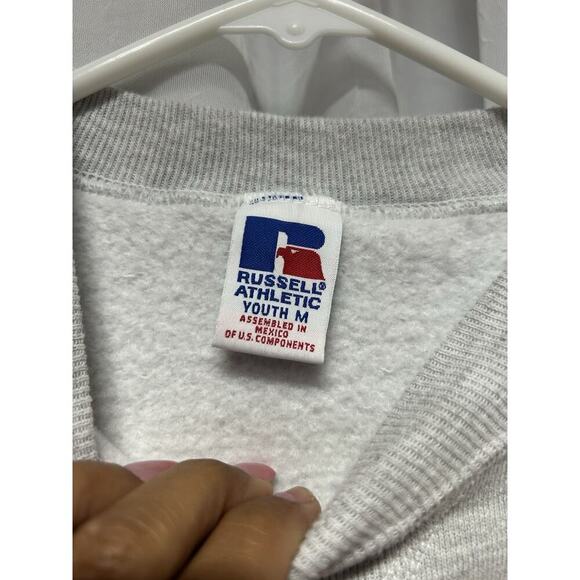 VTG 90s NCAA Clemson Tigers Clemson University Russell Crewneck Sweatshirt Y/MED - Picture 5 of 8